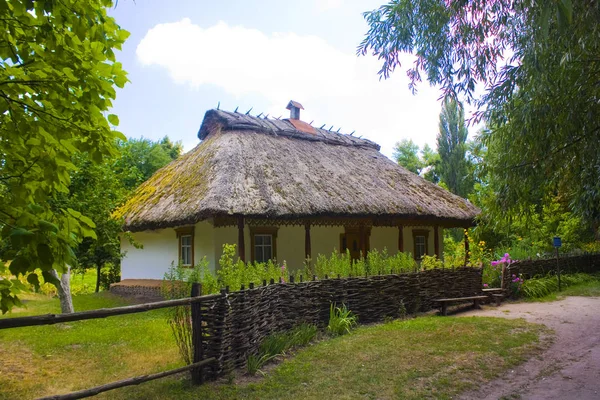 Reconstruction of historical building in Open-air Museum of Folk Architecture and Life of the Middle Dnieper in Pereyaslav-Khmelnitsky, Ukraine