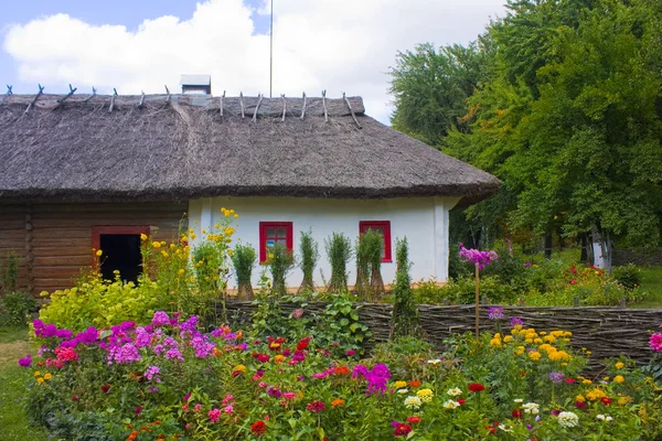 Reconstruction of historical building in Open-air Museum of Folk Architecture and Life of the Middle Dnieper in Pereyaslav-Khmelnitsky, Ukraine