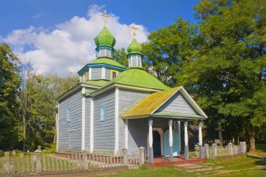Pereyaslav-Khmelnitsky, Ukrayna'da Açık hava Halk Mimarisi ve Orta Dinyeper Yaşam Müzesi Antik Kazak Kilisesi