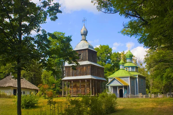 Alte Kosakenkirche Freilichtmuseum Der Volksarchitektur Und Des Lebens Mittleren Dnjepr — Stockfoto