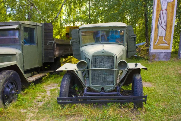 Pereyaslav Khmelnitsky Ucrânia Jule 2019 Velho Carro Retro Gaz Museu — Fotografia de Stock