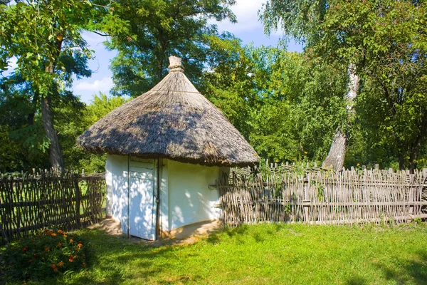 Reconstrucción Del Hogar Campesino Medieval Museo Aire Libre Arquitectura Popular — Foto de Stock