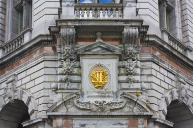 Anvers, Belçika - 2 Mayıs 2019: Anvers Ana Tren İstasyonu'nun parçası