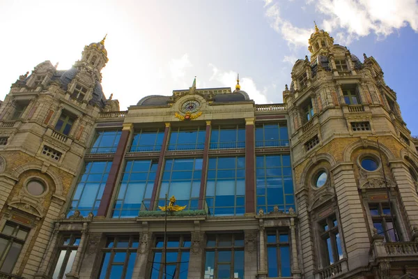 Антверпен Бельгія Травня 2019 Фрагмент Головного Залізничного Вокзалу Антверпені — стокове фото