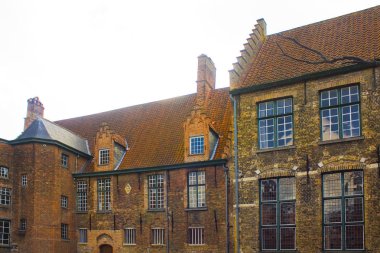 Belçika, Brugge - 3 Mayıs 2019: Old Town, Brugge