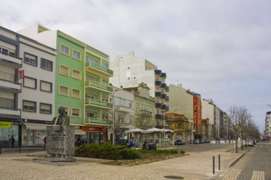Aveiro, Portekiz - 3 Mart 2019: Aveiro Şehir Manzarası