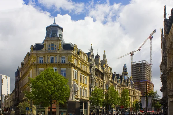Antwerp Bélgica Mayo 2019 Hermosos Edificios Famosa Calle Meir Principal — Foto de Stock
