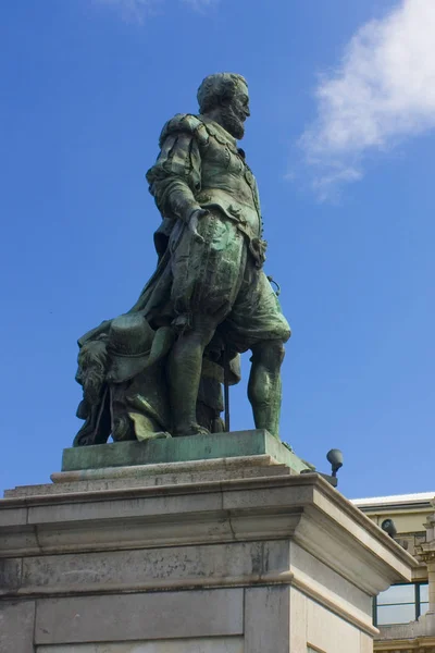 Monumento Peter Paul Rubens Sobre Groenplaats Antuérpia — Fotografia de Stock