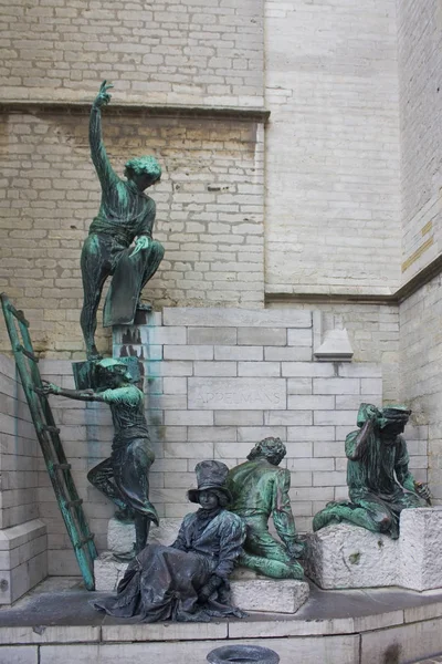 Antwerp Belgio Maggio 2019 Monumento Pieter Appelmans Architetto Della Cattedrale — Foto Stock