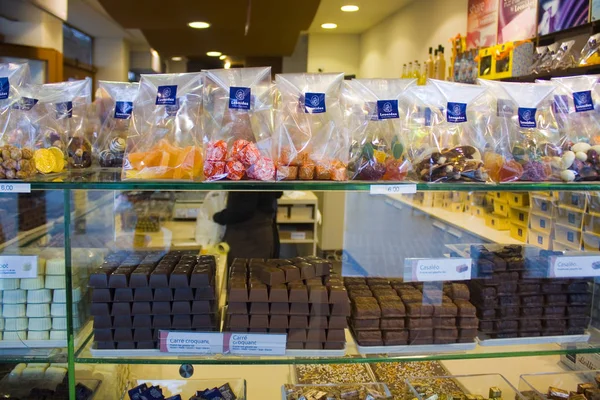 Antwerp Belgium May 2019 Showcase Belgian Chocolate Brussels — Stock Photo, Image