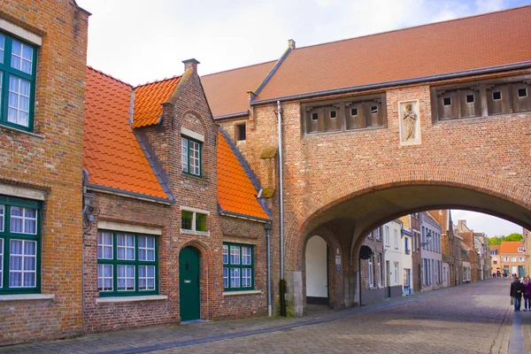 Porta Antica Nel Centro Storico Bruges — Foto Stock