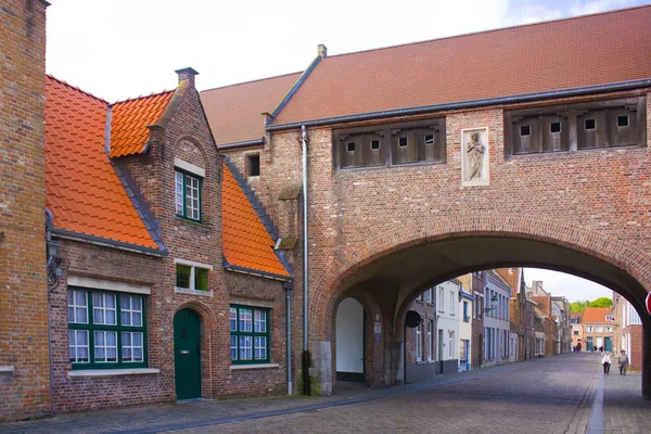 Porta Antica Nel Centro Storico Bruges — Foto Stock