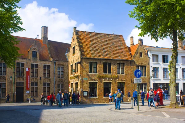 比利时 布鲁日 2019年5月3日 老布鲁日中世纪建筑 — 图库照片