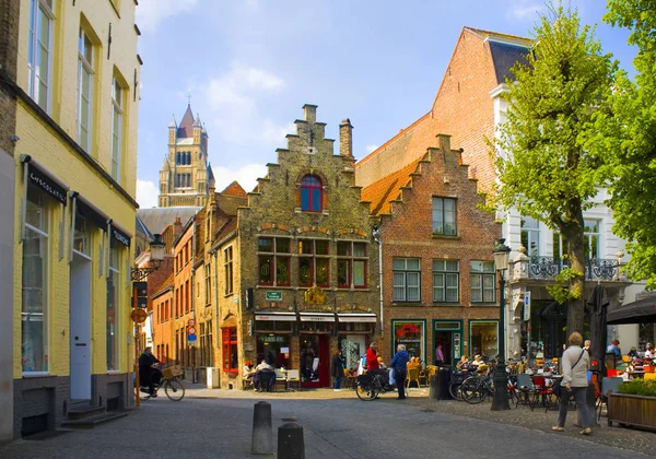 Belçika Brugge Mayıs 2019 Eski Brugge Ortaçağ Sokakları — Stok fotoğraf