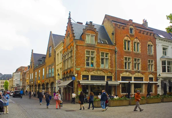 Belçika Brugge Mayıs 2019 Old Brugge Ortaçağ Mimarisi — Stok fotoğraf