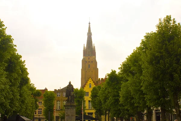 Belçika Brugge Mayıs 2019 Brugge Our Lady Kilisesi — Stok fotoğraf