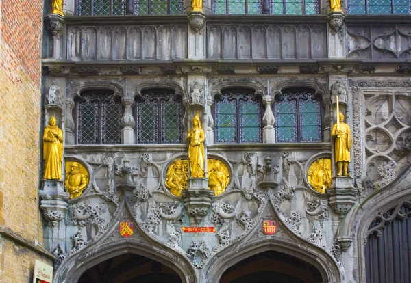 Belgio Brugge Maggio 2019 Basilica Del Santo Sangue Piazza Burg — Foto Stock