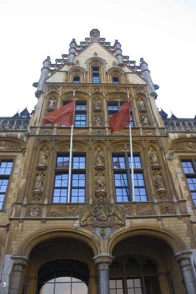 Gent Belçika Mayıs 2019 Ghent Teki Korenmarkt Taki Post Plaza — Stok fotoğraf