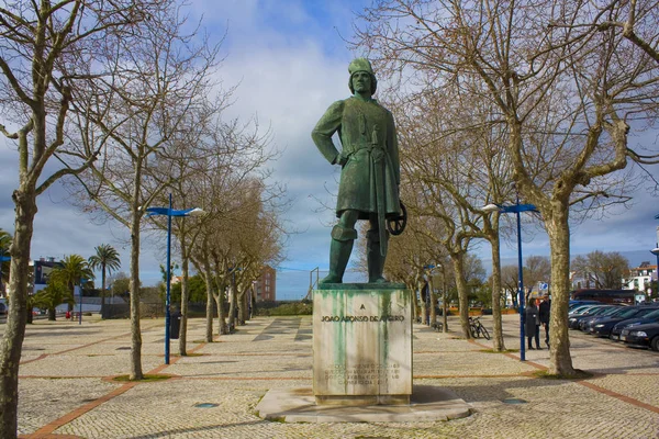 Aveiro Portugal März 2019 Statue Von Joao Afonso Aveiro Gilt — Stockfoto