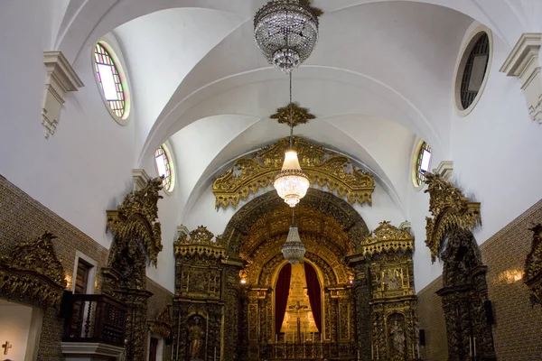 Aveiro Portugalsko Březen 2019 Interiér Kostela Panny Marie Prezentace Igreja — Stock fotografie