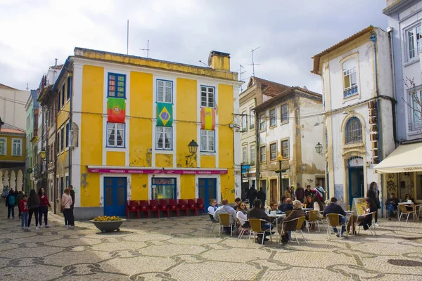 Aveiro Portugal Marzo 2019 Café Callejero Casco Antiguo Aveiro —  Fotos de Stock