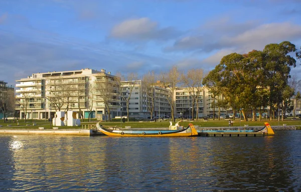 Aveiro Portugalsko Březen 2019 Fasády Moderních Domů Aveiro — Stock fotografie