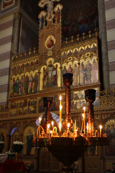 Chernivtsi Ucrania Mayo 2018 Interior Iglesia Universidad Nacional Chernivtsi —  Fotos de Stock