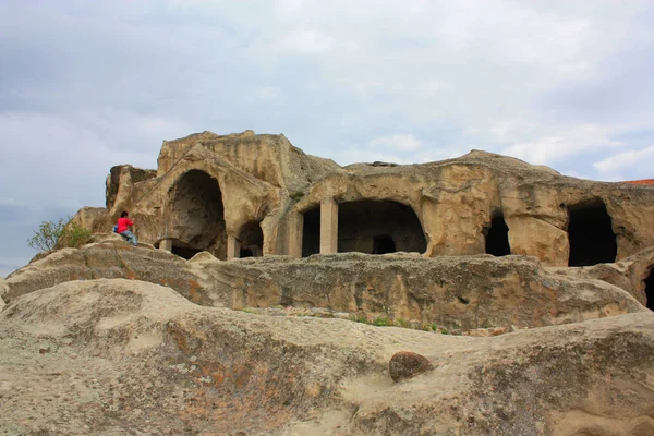 Die Höhlenstadt Uplistsikhe Georgien — Stockfoto