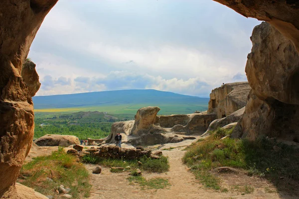 Die Höhlenstadt Uplistsikhe Georgien — Stockfoto