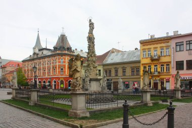 Slovakya 'nın Kosice şehrinde Veba Sütunu
