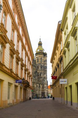 Kosice, Slovakya - 20 Ekim 2018. St Elisabeth Katedrali, Kosice, Slovakya
