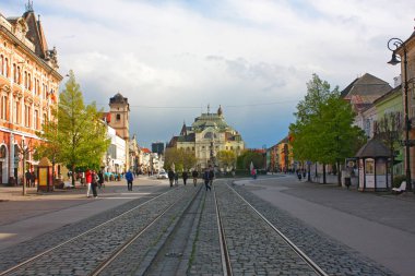 Kosice, Slovakya - 20 Ekim 2018. Kosice Devlet Tiyatrosu