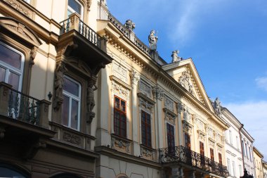 Kosice, Slovakya'nın Eski Kent'inde tarihi bina 