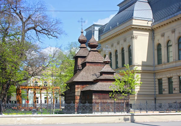 Kosice Slovakia October 2018 Wooden Church Nicholas Wonderworker East Slovak — Stock Photo, Image