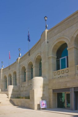 San Marino, San Marino - 27 Ağustos 2019: Modern Sanat Galerisi (Galleria Nazionale d'Arte Moderna e Contemporanea) San Marino'da