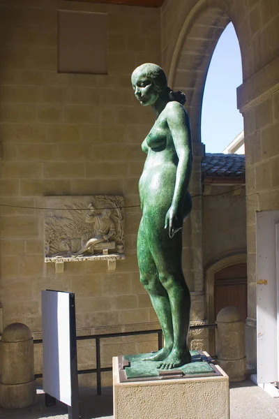 San Marino San Marino Août 2019 Grande Statue Nue Féminine — Photo