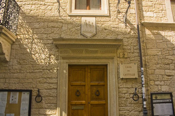 Сан Марино Сан Марино Августа 2019 Года Casa Del Castello — стоковое фото