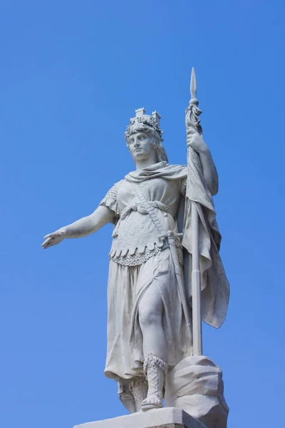 Estátua Liberdade Perto Palazzo Pubblico República San Marino — Fotografia de Stock