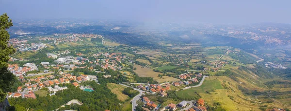 Vue Panoramique Architecture Historique Pays Saint Marin — Photo