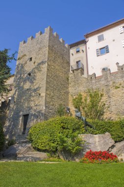 San Marino, San Marino - 27 Ağustos 2019: San Marino'daki Stories Park'ı unutun