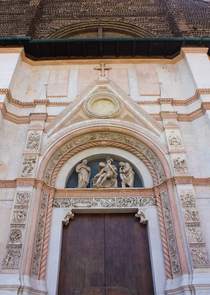 Riche Décoration Cathédrale Bologne Basilique San Petronio Sur Piazza Maggiore — Photo