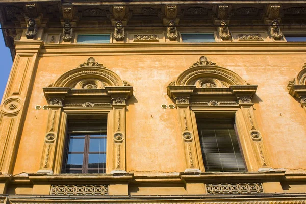 Старое Историческое Здание Старом Городе Болоньи Италия — стоковое фото
