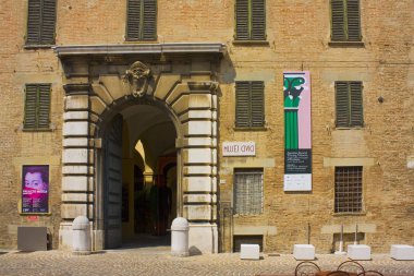 Pesaro, İtalya - 30 Ağustos 2019: Pesaro'daki Palazzo Mosca Sivil Müzesi