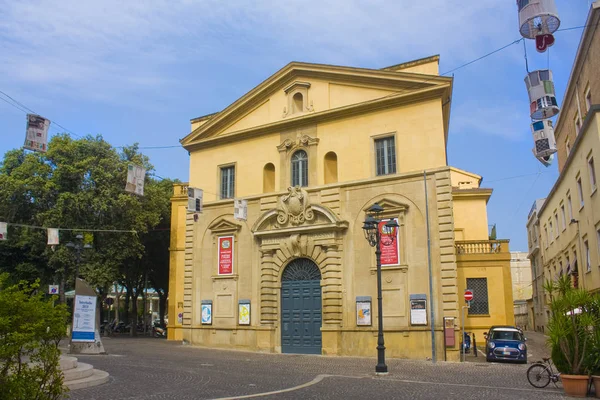 Pesaro Itálie Srpna 2019 Operní Divadlo Gioacchino Rossini Pesaro — Stock fotografie