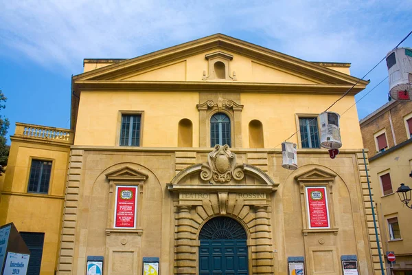 Pesaro Itália Agosto 2019 Teatro Ópera Gioacchino Rossini Pesaro — Fotografia de Stock