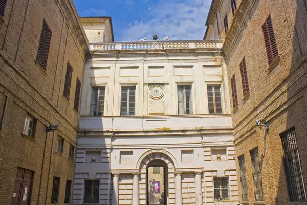 Pesaro Włochy Sierpnia 2019 Patio Civic Museum Palazzo Mosca Pesaro — Zdjęcie stockowe