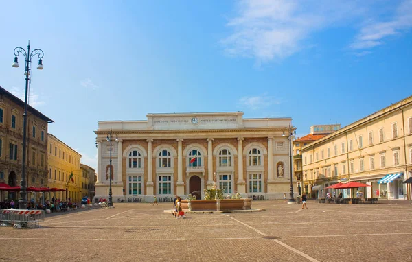 Pesaro Italie Août 2019 Piazza Del Popolo Pesaro — Photo