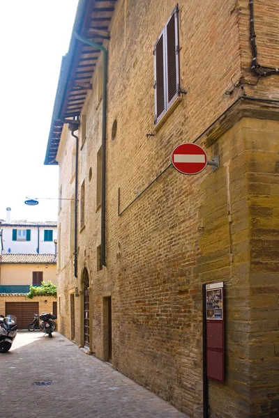 Παλαιά Συναγωγή Στην Πέζαρο Ιταλία — Φωτογραφία Αρχείου