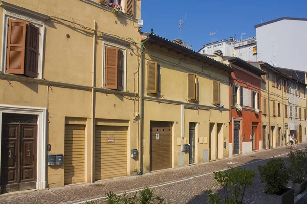 Pesaro Italia Agosto 2019 Calle Con Edificios Históricos Antiguos Centro — Foto de Stock