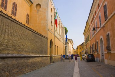 Ravenna, İtalya 'daki Old Town Caddesi.